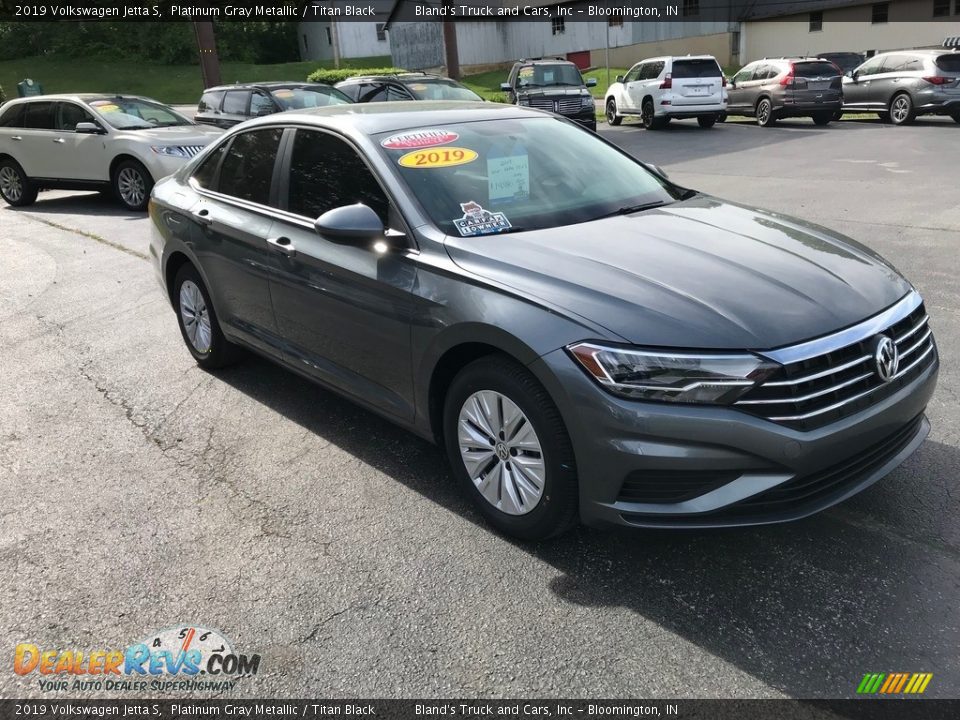 2019 Volkswagen Jetta S Platinum Gray Metallic / Titan Black Photo #4