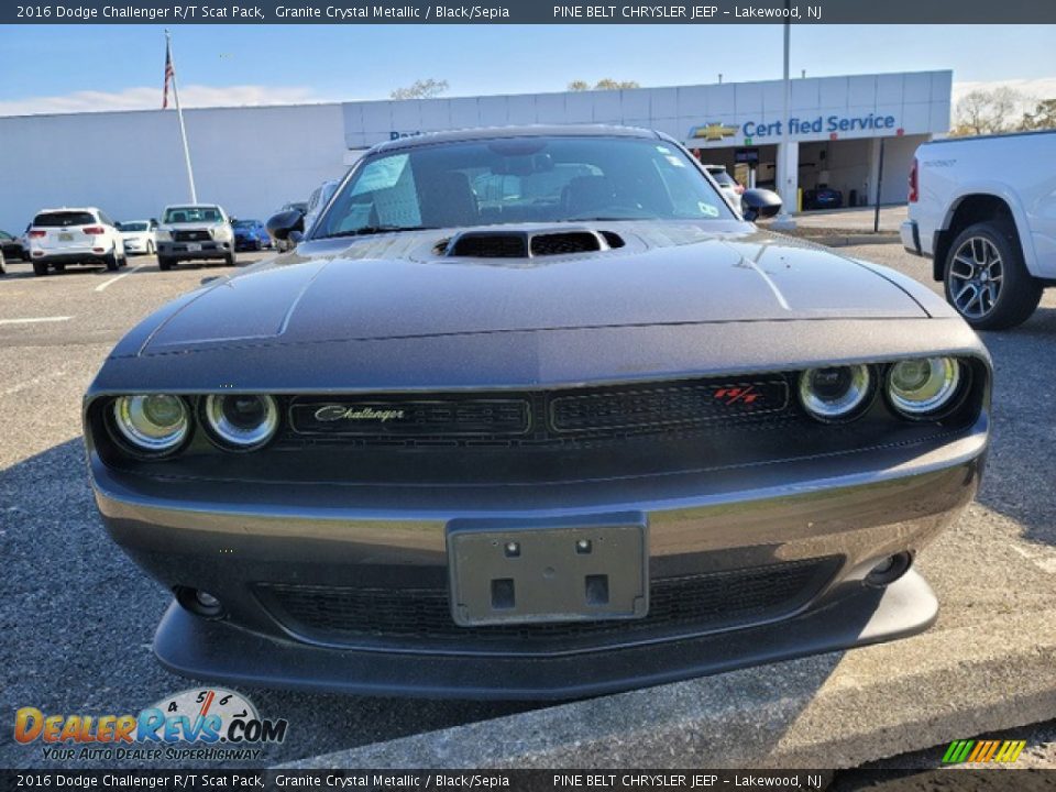 2016 Dodge Challenger R/T Scat Pack Granite Crystal Metallic / Black/Sepia Photo #2