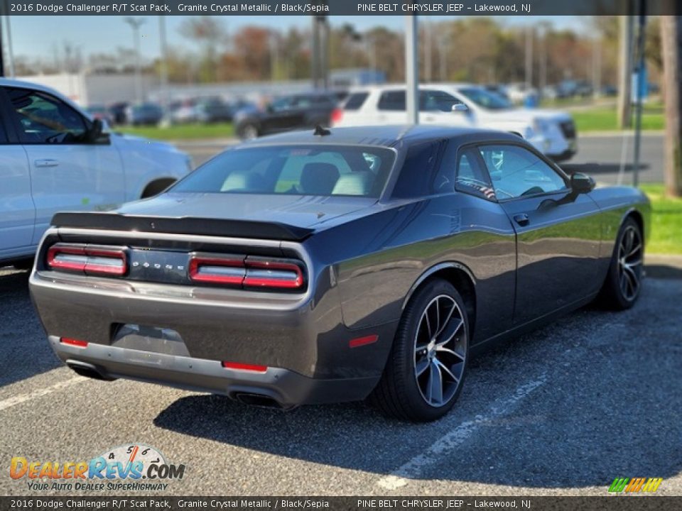 2016 Dodge Challenger R/T Scat Pack Granite Crystal Metallic / Black/Sepia Photo #3