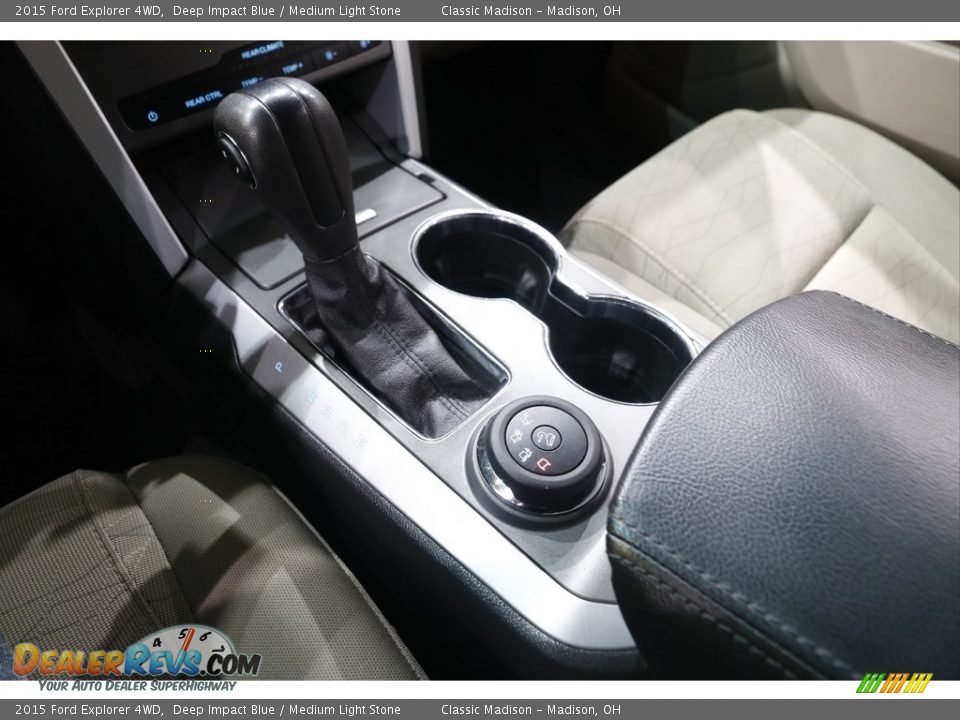 2015 Ford Explorer 4WD Deep Impact Blue / Medium Light Stone Photo #12