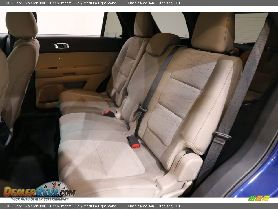 2015 Ford Explorer 4WD Deep Impact Blue / Medium Light Stone Photo #15