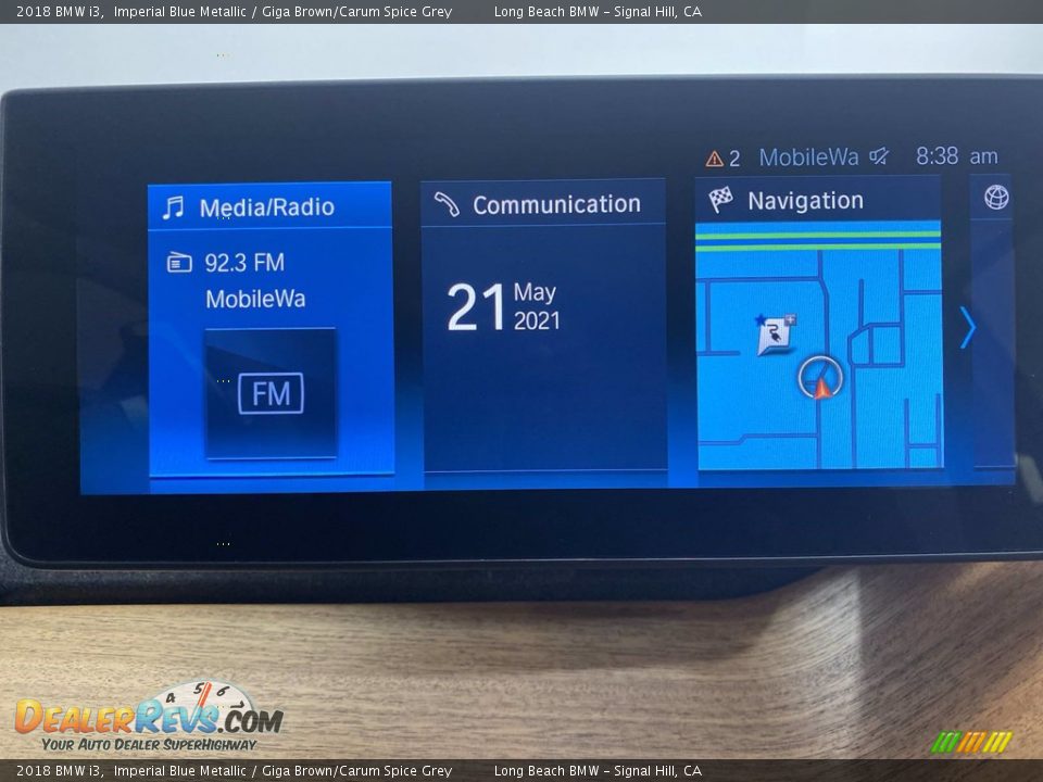 2018 BMW i3 Imperial Blue Metallic / Giga Brown/Carum Spice Grey Photo #24