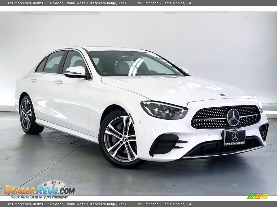 2021 Mercedes-Benz E 350 Sedan Polar White / Macchiato Beige/Black Photo #34