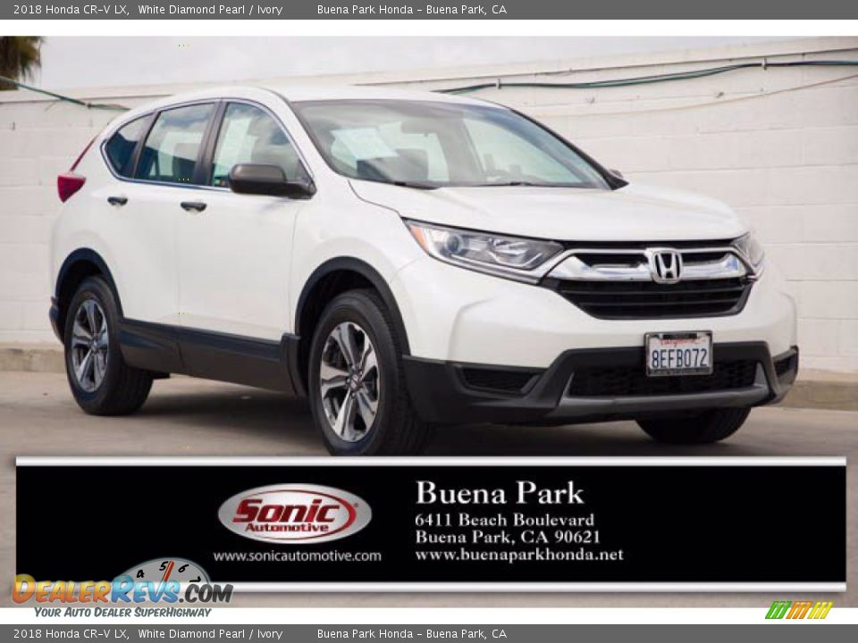 2018 Honda CR-V LX White Diamond Pearl / Ivory Photo #1