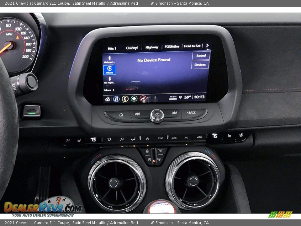 Controls of 2021 Chevrolet Camaro ZL1 Coupe Photo #5