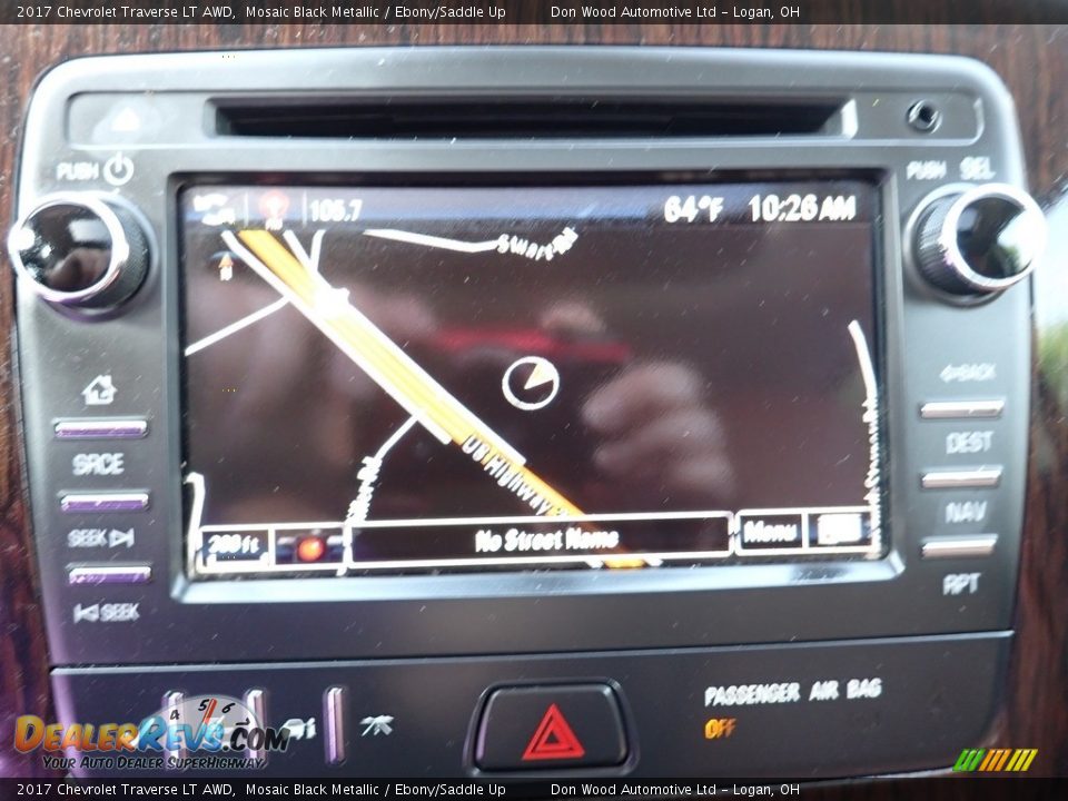2017 Chevrolet Traverse LT AWD Mosaic Black Metallic / Ebony/Saddle Up Photo #4