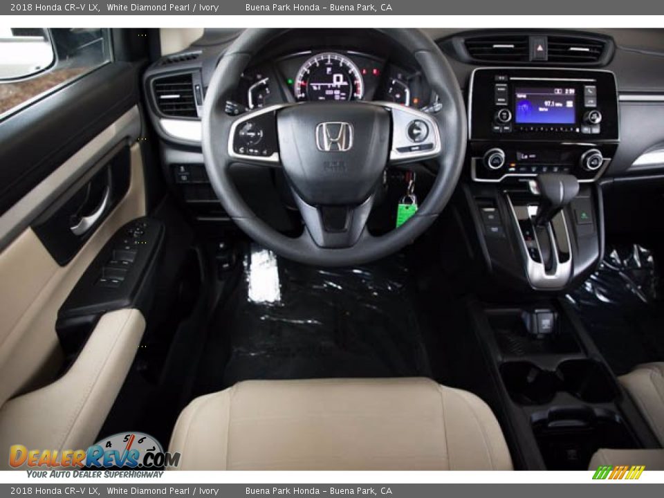 2018 Honda CR-V LX White Diamond Pearl / Ivory Photo #5