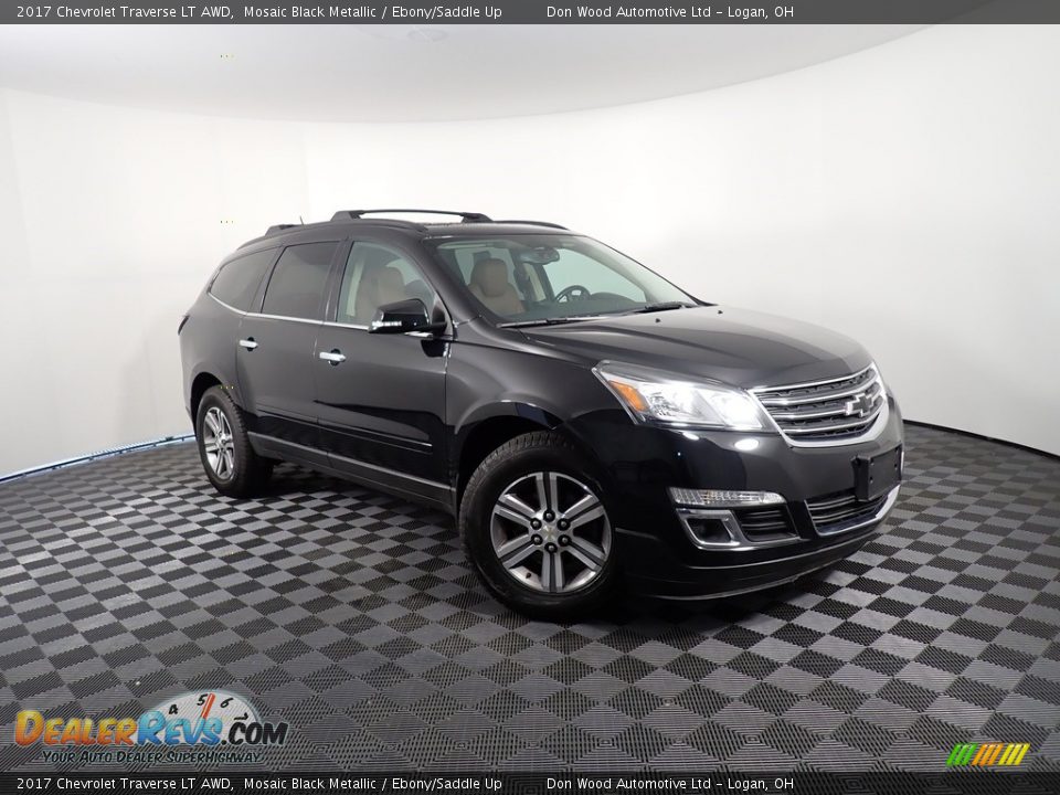 2017 Chevrolet Traverse LT AWD Mosaic Black Metallic / Ebony/Saddle Up Photo #6