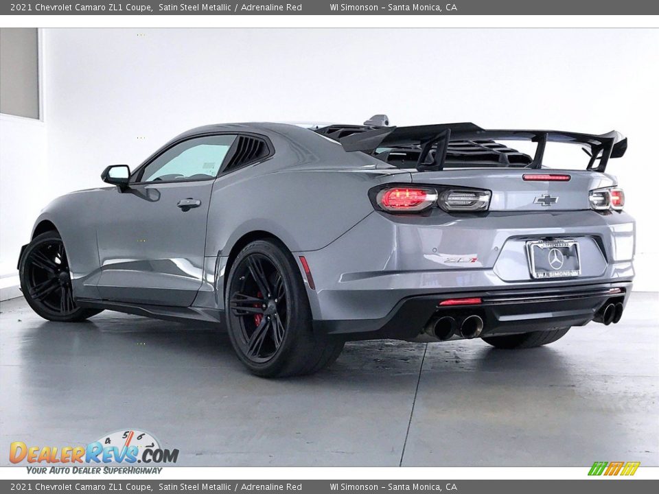 2021 Chevrolet Camaro ZL1 Coupe Satin Steel Metallic / Adrenaline Red Photo #10