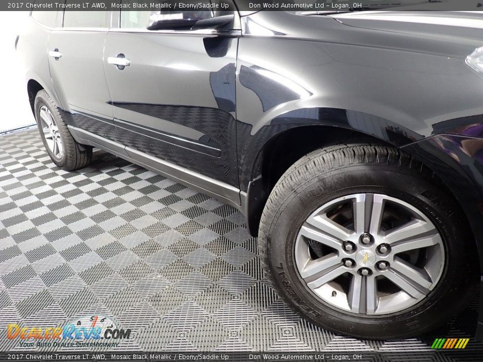 2017 Chevrolet Traverse LT AWD Mosaic Black Metallic / Ebony/Saddle Up Photo #7
