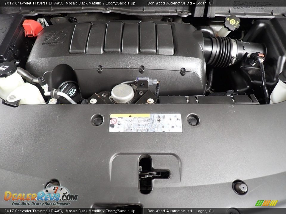 2017 Chevrolet Traverse LT AWD Mosaic Black Metallic / Ebony/Saddle Up Photo #10