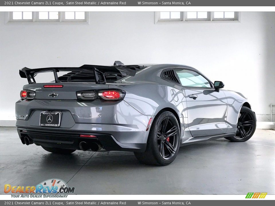 Satin Steel Metallic 2021 Chevrolet Camaro ZL1 Coupe Photo #13