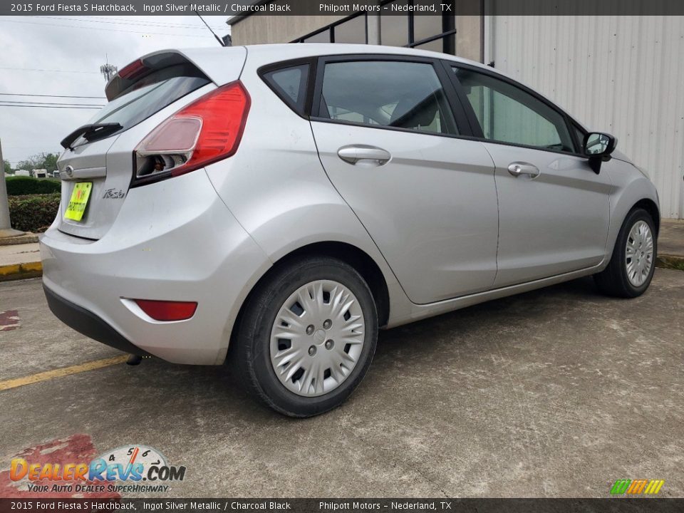 2015 Ford Fiesta S Hatchback Ingot Silver Metallic / Charcoal Black Photo #3