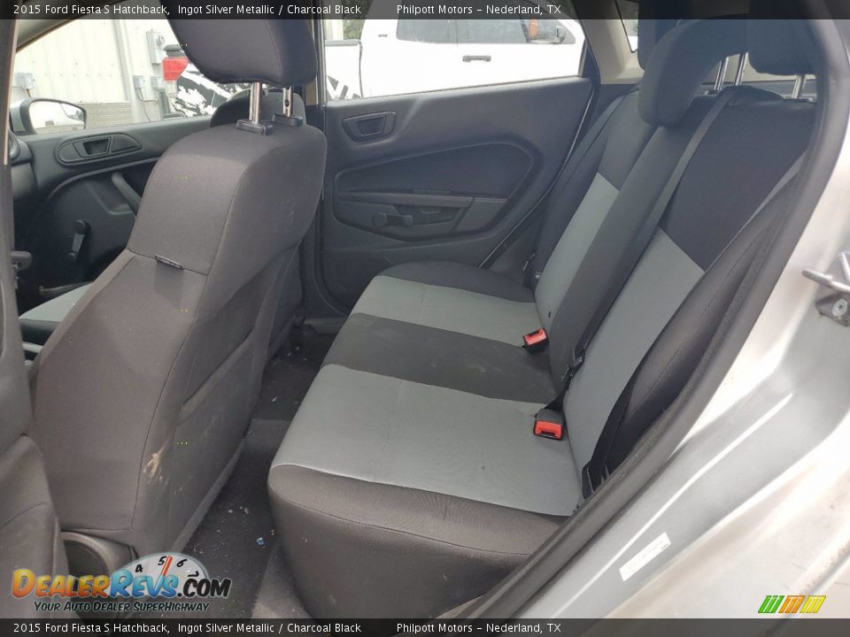 2015 Ford Fiesta S Hatchback Ingot Silver Metallic / Charcoal Black Photo #6