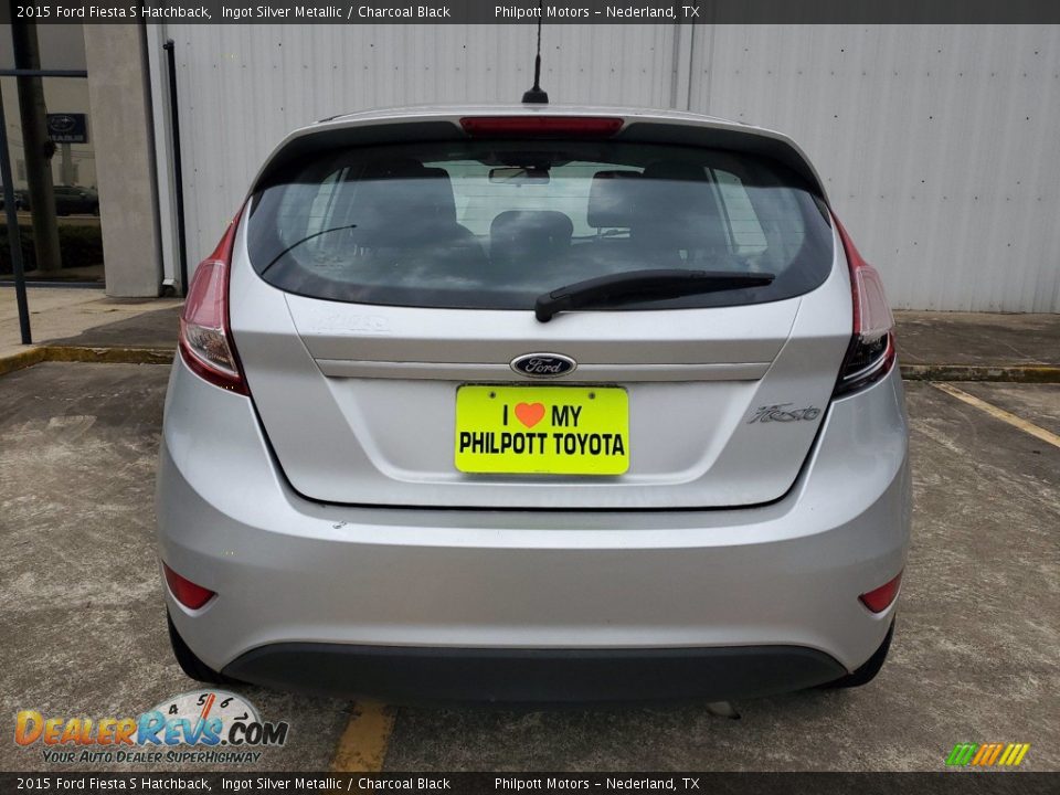 2015 Ford Fiesta S Hatchback Ingot Silver Metallic / Charcoal Black Photo #8