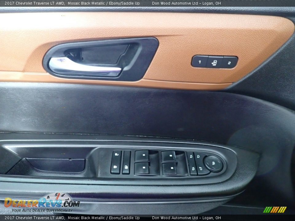 2017 Chevrolet Traverse LT AWD Mosaic Black Metallic / Ebony/Saddle Up Photo #25