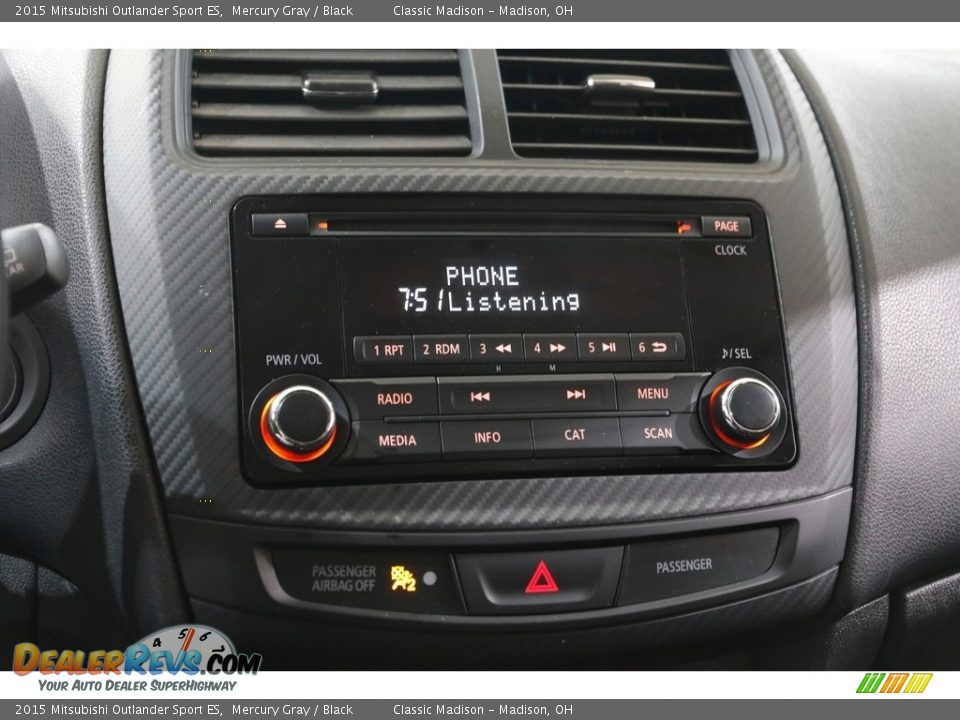 2015 Mitsubishi Outlander Sport ES Mercury Gray / Black Photo #10