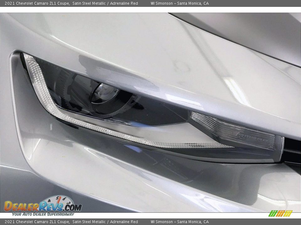2021 Chevrolet Camaro ZL1 Coupe Satin Steel Metallic / Adrenaline Red Photo #28