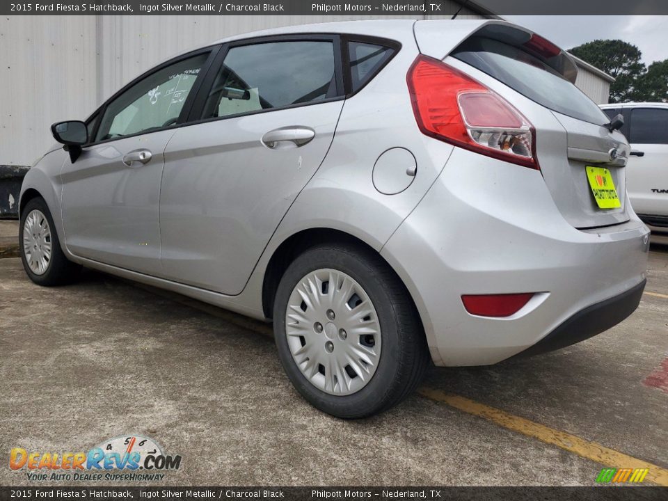 2015 Ford Fiesta S Hatchback Ingot Silver Metallic / Charcoal Black Photo #11