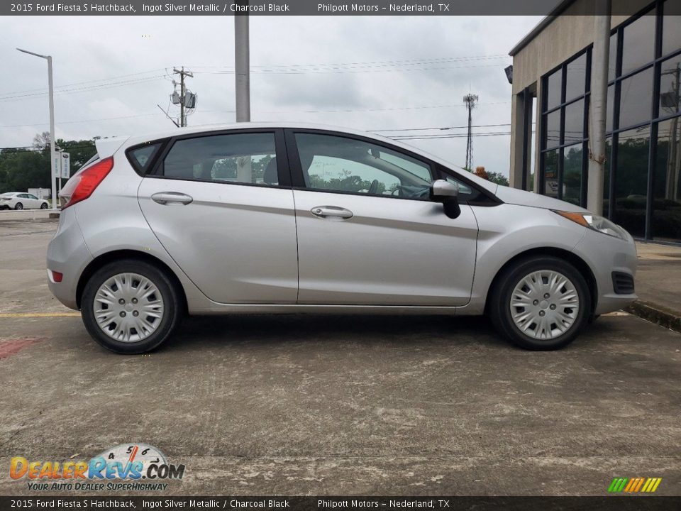 2015 Ford Fiesta S Hatchback Ingot Silver Metallic / Charcoal Black Photo #12