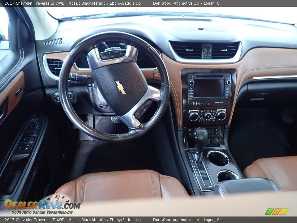 2017 Chevrolet Traverse LT AWD Mosaic Black Metallic / Ebony/Saddle Up Photo #33
