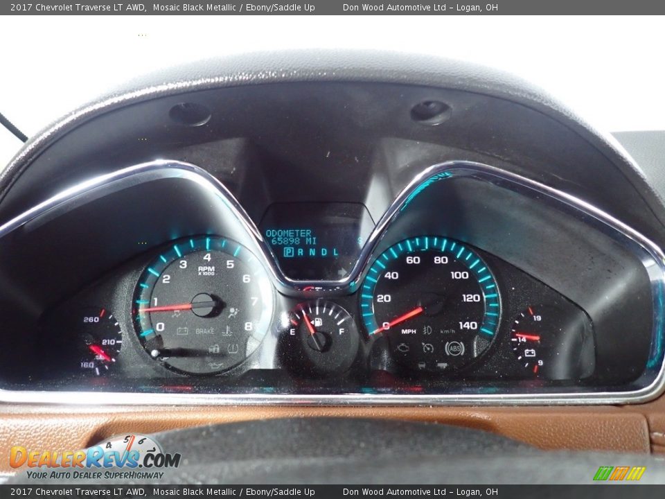 2017 Chevrolet Traverse LT AWD Mosaic Black Metallic / Ebony/Saddle Up Photo #36