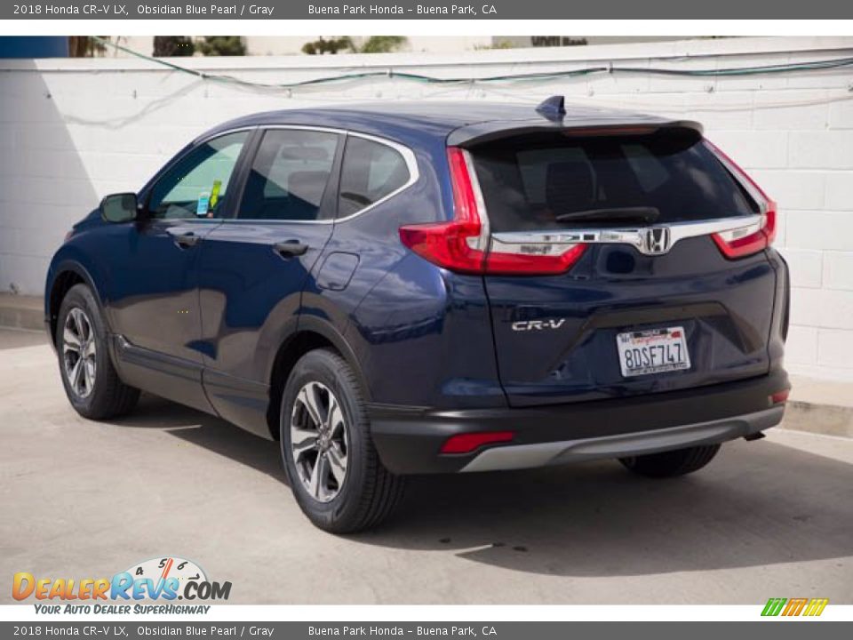 2018 Honda CR-V LX Obsidian Blue Pearl / Gray Photo #2