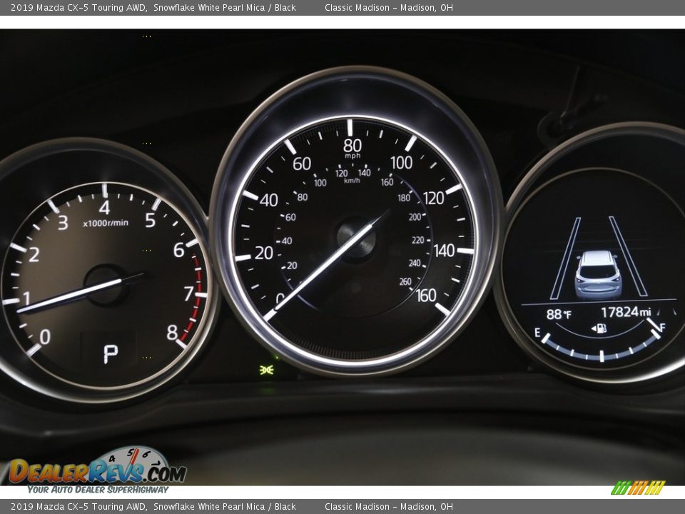 2019 Mazda CX-5 Touring AWD Snowflake White Pearl Mica / Black Photo #8