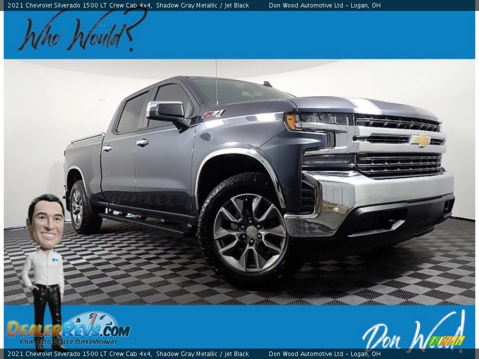 2021 Chevrolet Silverado 1500 LT Crew Cab 4x4 Shadow Gray Metallic / Jet Black Photo #1