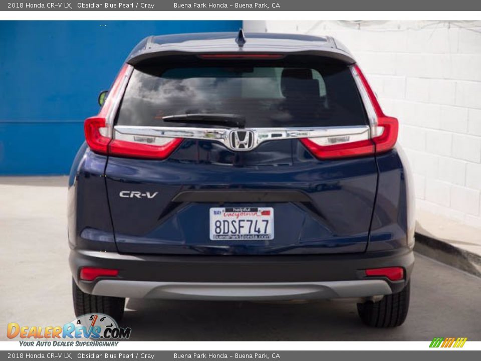 2018 Honda CR-V LX Obsidian Blue Pearl / Gray Photo #11