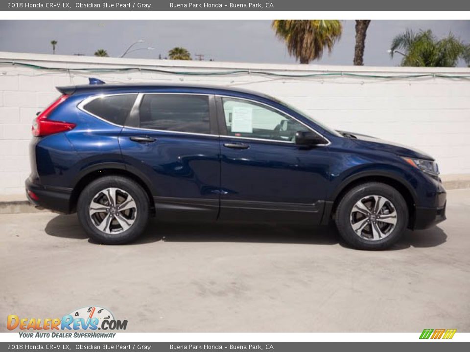 2018 Honda CR-V LX Obsidian Blue Pearl / Gray Photo #12