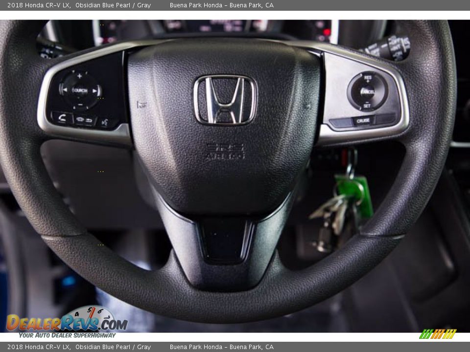 2018 Honda CR-V LX Obsidian Blue Pearl / Gray Photo #13
