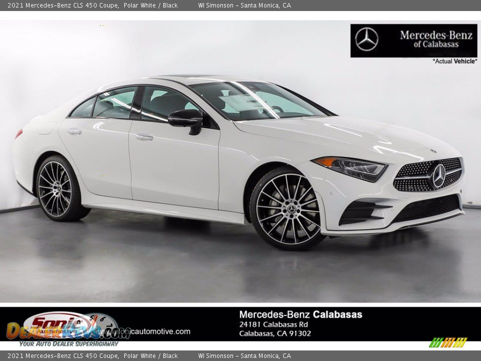 2021 Mercedes-Benz CLS 450 Coupe Polar White / Black Photo #1