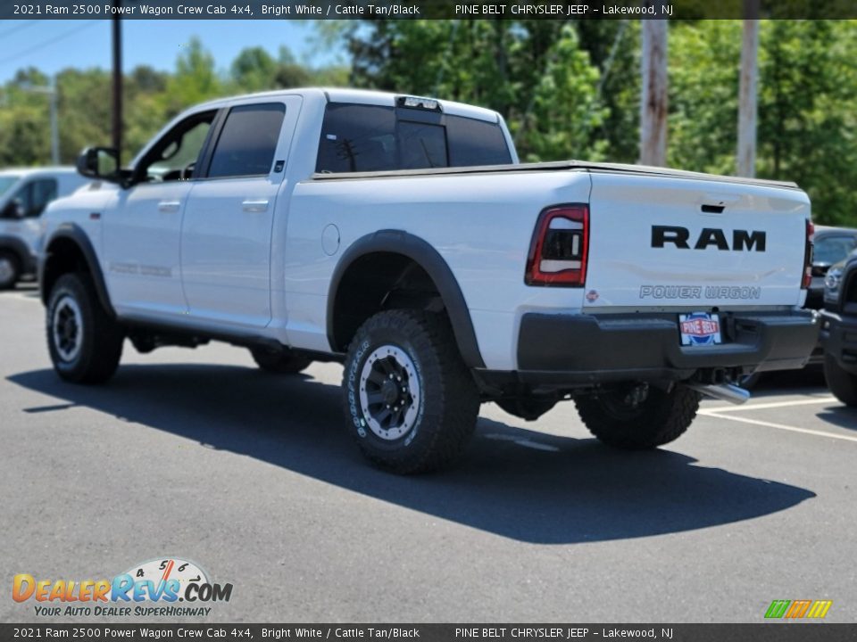 2021 Ram 2500 Power Wagon Crew Cab 4x4 Bright White / Cattle Tan/Black Photo #6