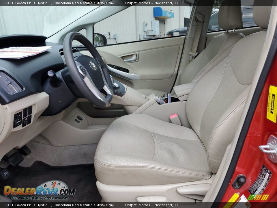 2011 Toyota Prius Hybrid III Barcelona Red Metallic / Misty Gray Photo #4
