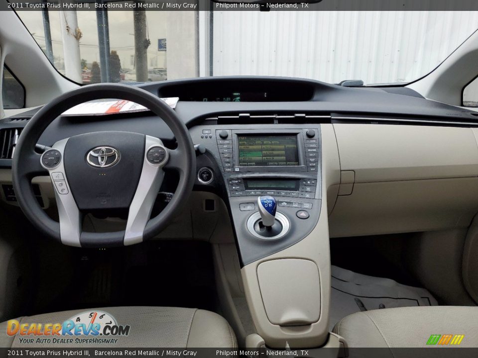 2011 Toyota Prius Hybrid III Barcelona Red Metallic / Misty Gray Photo #5