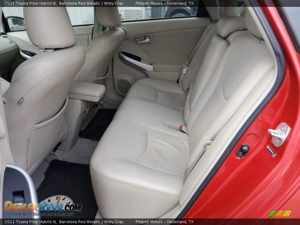 2011 Toyota Prius Hybrid III Barcelona Red Metallic / Misty Gray Photo #6