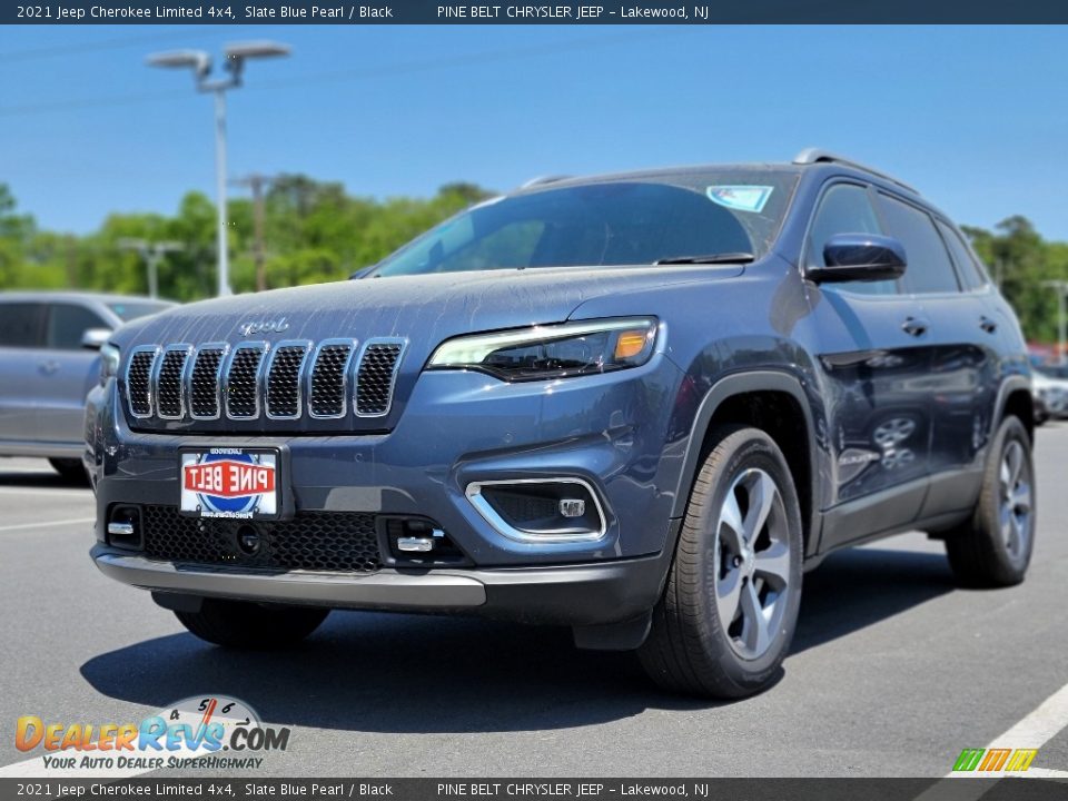 2021 Jeep Cherokee Limited 4x4 Slate Blue Pearl / Black Photo #1