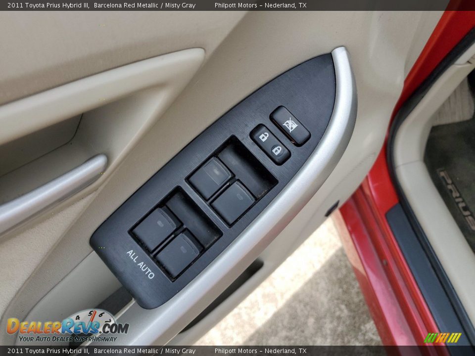 2011 Toyota Prius Hybrid III Barcelona Red Metallic / Misty Gray Photo #14