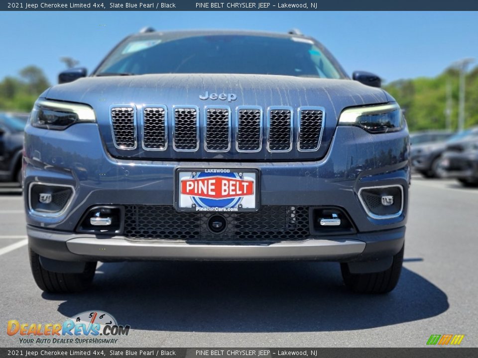 2021 Jeep Cherokee Limited 4x4 Slate Blue Pearl / Black Photo #3