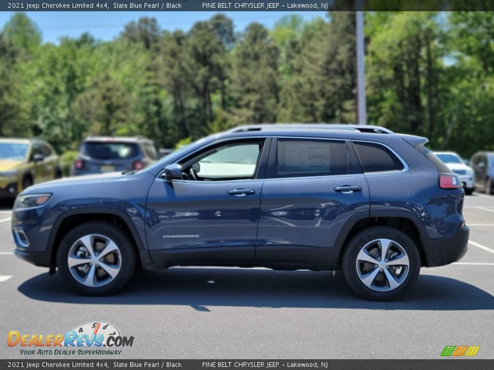 2021 Jeep Cherokee Limited 4x4 Slate Blue Pearl / Black Photo #4