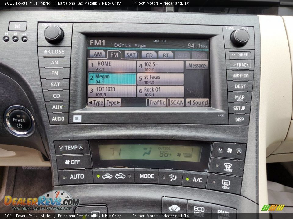 2011 Toyota Prius Hybrid III Barcelona Red Metallic / Misty Gray Photo #18