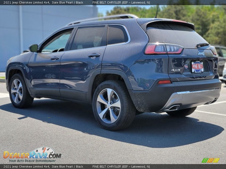 2021 Jeep Cherokee Limited 4x4 Slate Blue Pearl / Black Photo #6