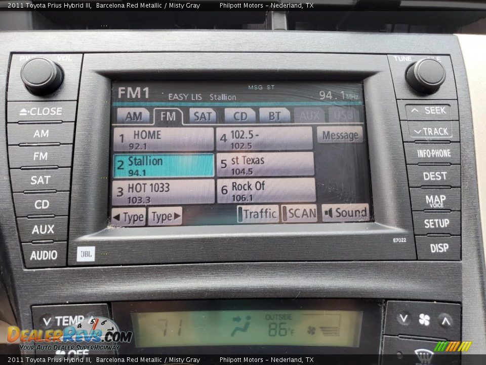 2011 Toyota Prius Hybrid III Barcelona Red Metallic / Misty Gray Photo #19