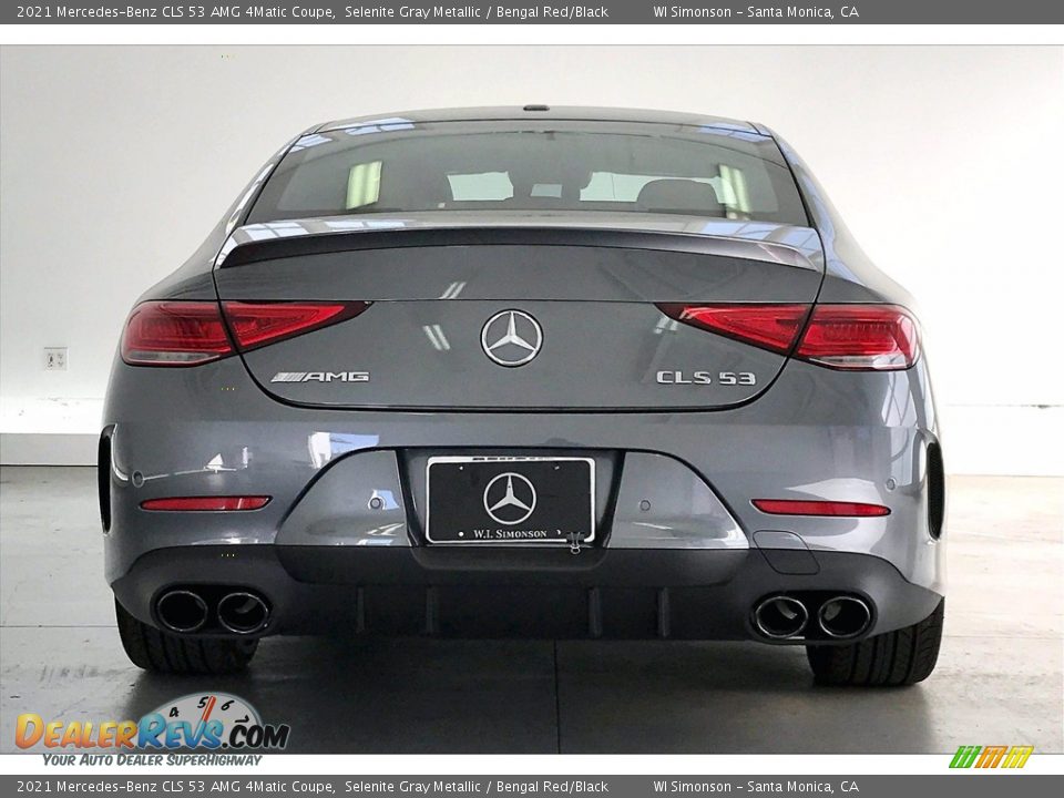2021 Mercedes-Benz CLS 53 AMG 4Matic Coupe Selenite Gray Metallic / Bengal Red/Black Photo #3