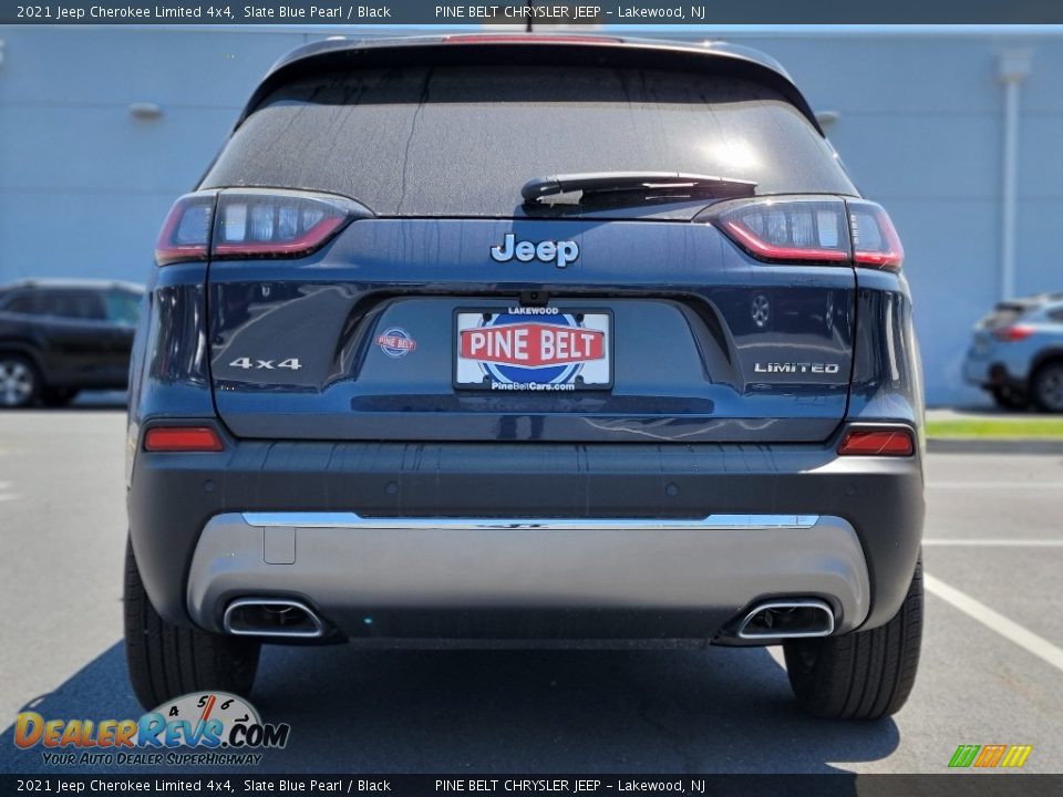 2021 Jeep Cherokee Limited 4x4 Slate Blue Pearl / Black Photo #7