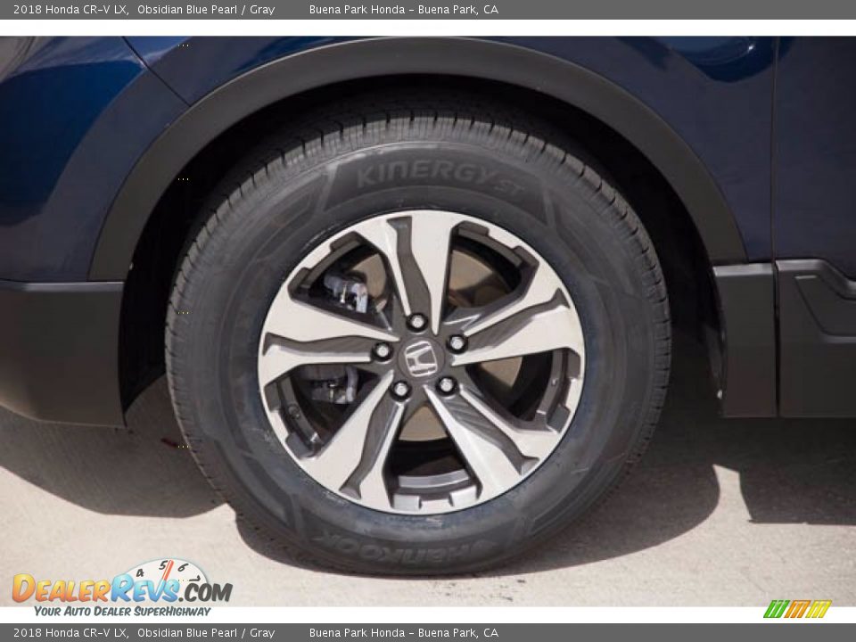 2018 Honda CR-V LX Obsidian Blue Pearl / Gray Photo #36