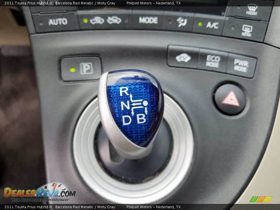 2011 Toyota Prius Hybrid III Barcelona Red Metallic / Misty Gray Photo #22