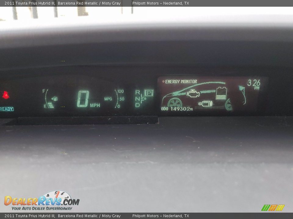 2011 Toyota Prius Hybrid III Barcelona Red Metallic / Misty Gray Photo #24