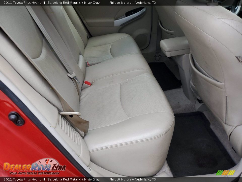 2011 Toyota Prius Hybrid III Barcelona Red Metallic / Misty Gray Photo #26